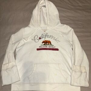 Hollister Co. Hollister Republic White Hoodie